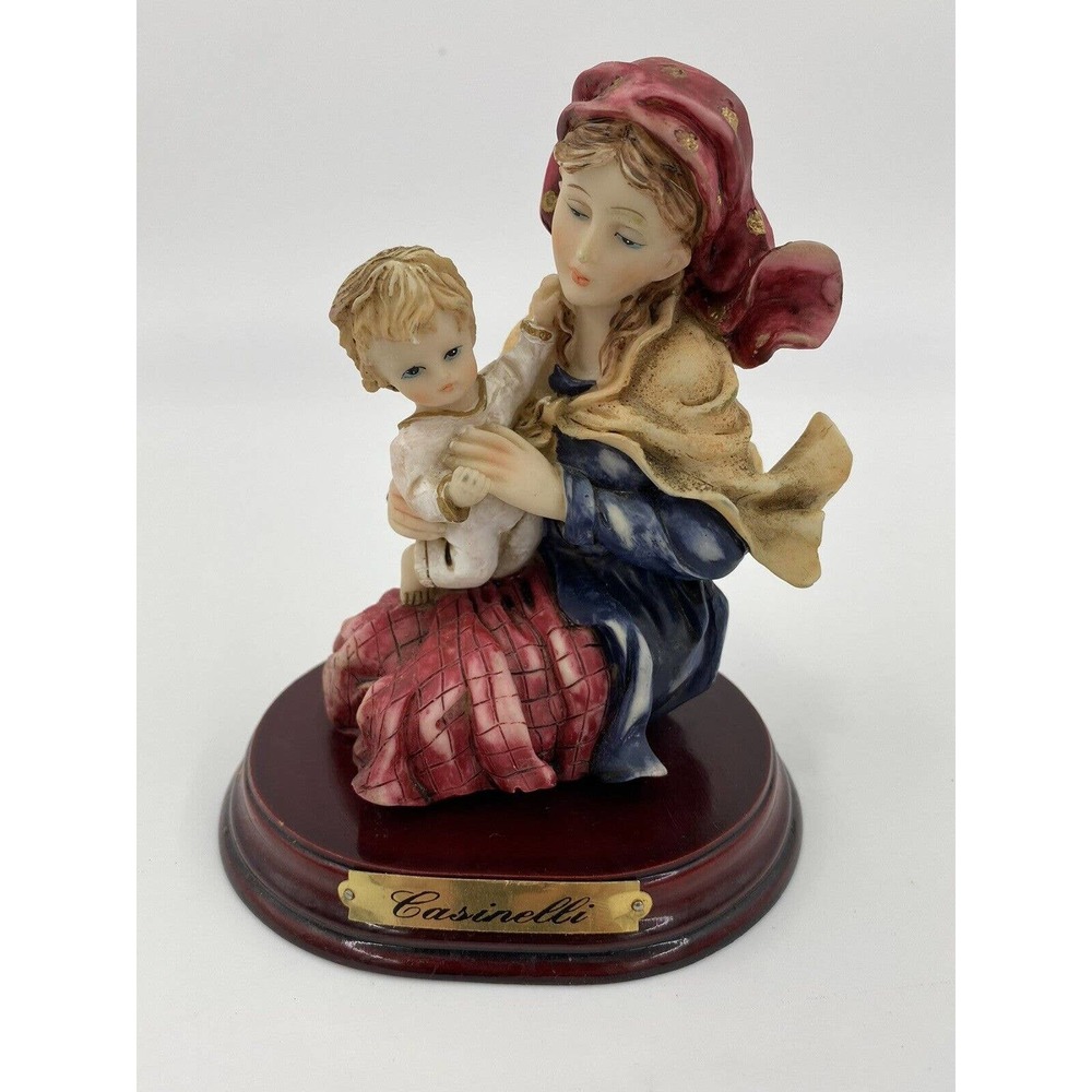 Casinelli Beautiful Mother & Child Resin Figurine Statue Decor Decoration